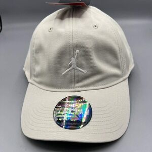 Air Jordan Hat Men Cream Embroidered Logo Jumpman Strap Back Cap‎ New